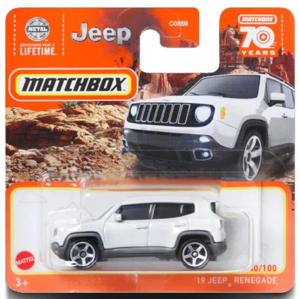 Matchbox: 19 Jeep Renegade kisautó