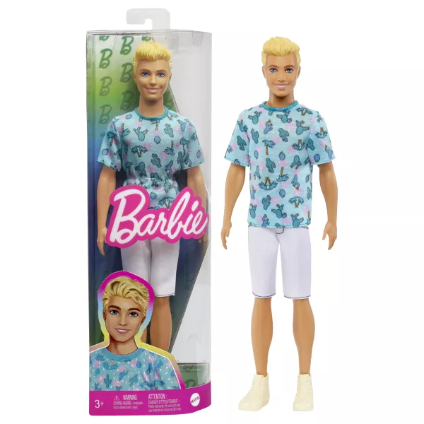 Barbie Fashionistas: Ken în tricou cu model cactus