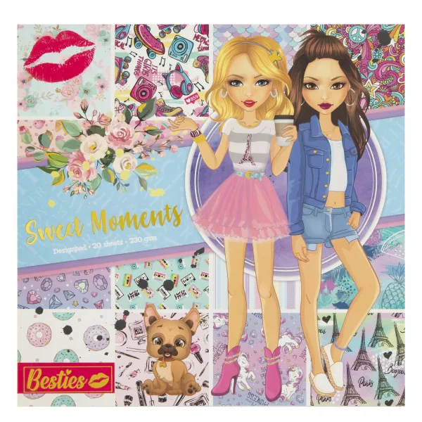 Besties: Sweet Moments foi colorate - 25x25 cm