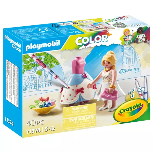 Playmobil Color: Divattervező játékszett filctollakkal 71374