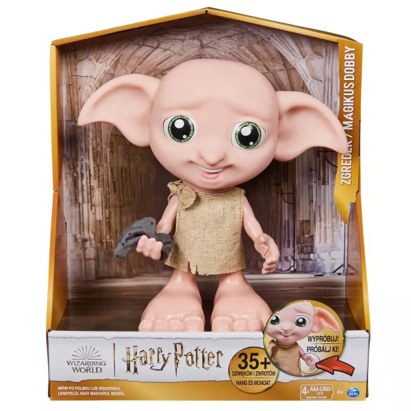 Harry Potter: figurina interactivă Dobby - limba maghiară