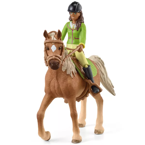 Schleich: Horse Club Sarah și Mystery figurine 42542
