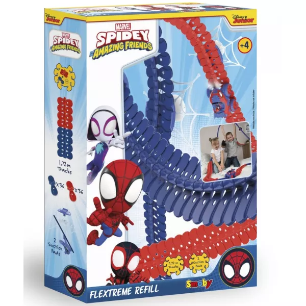Smoby: Spiderman și prietenii- set extensie pistă FleXtreme