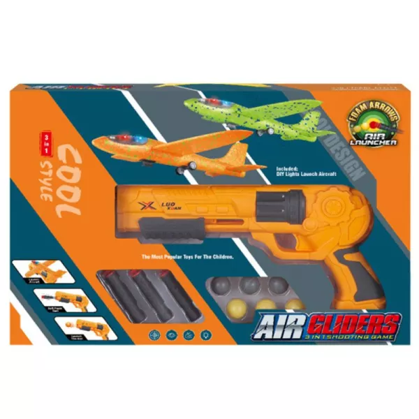 3az1-ben repülőgép- és szivacstöltény kilövő pisztoly - Narancssárga