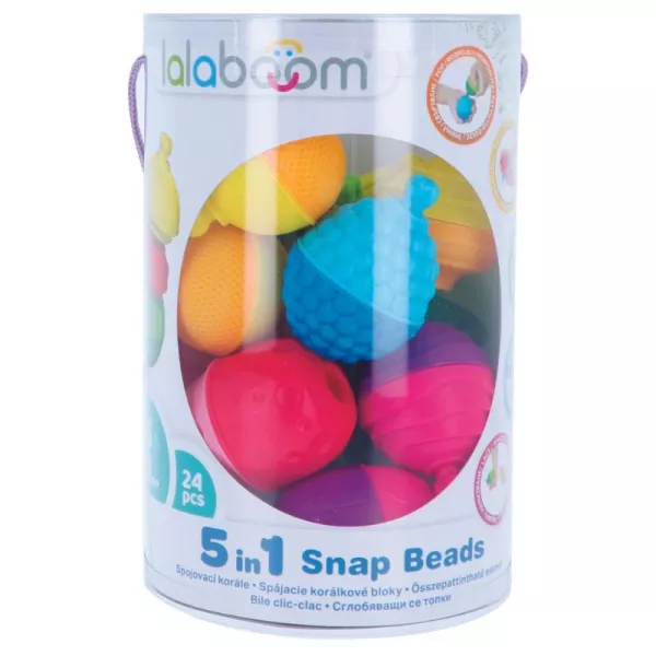 Lalaboom: Montessori- joc pentru bebeluși, fructe colorate - 24 de piese