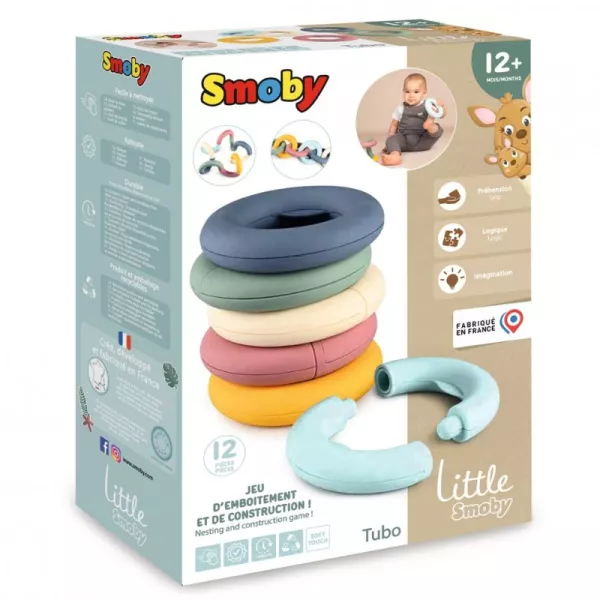 Little Smoby: Tubo készségfejlesztő játék - 12 db-os