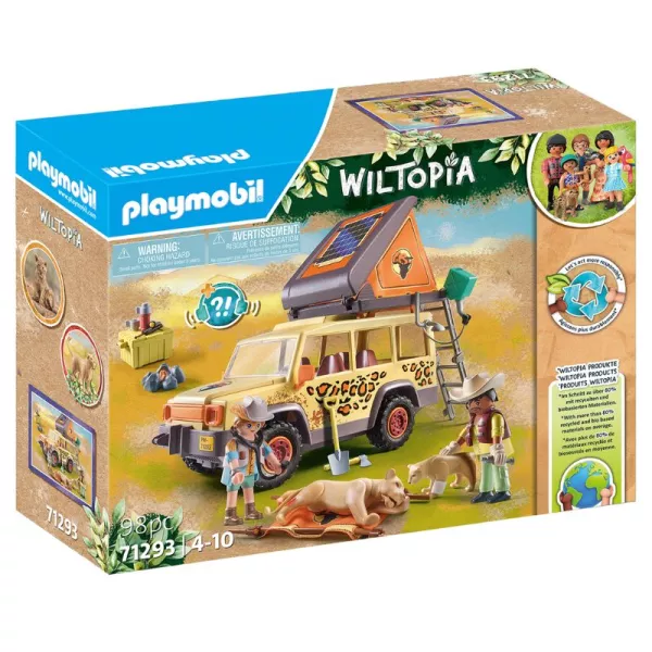 Playmobil Wiltopia: Cu jeep între lei 71293