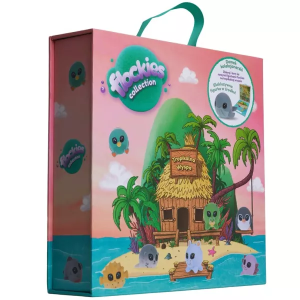 Flockies: cutie de colectare, căsuță tropicală, seria 2