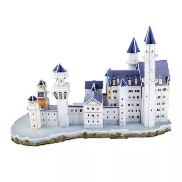 Castelul Neuschwanstein - puzzle 3D cu 64 piese