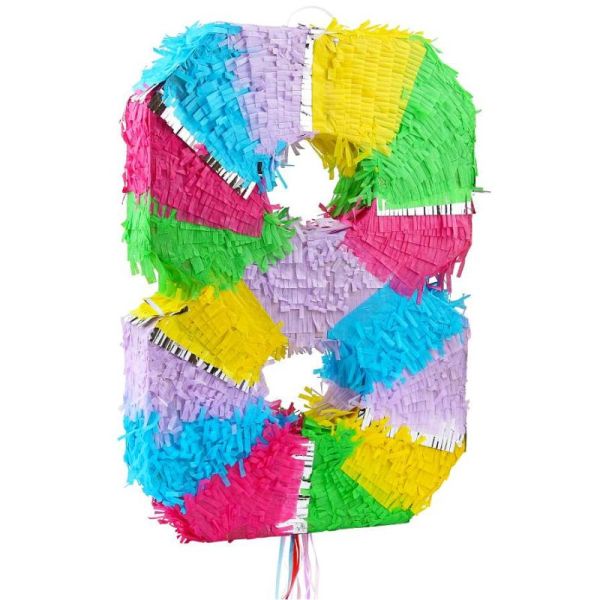 Szám formájú pinata - 8-as szám