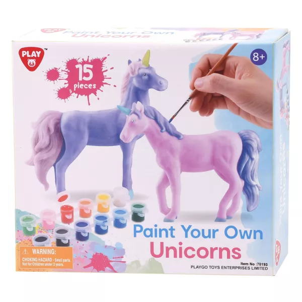 Playgo: figurină unicorn care poate fi pictată