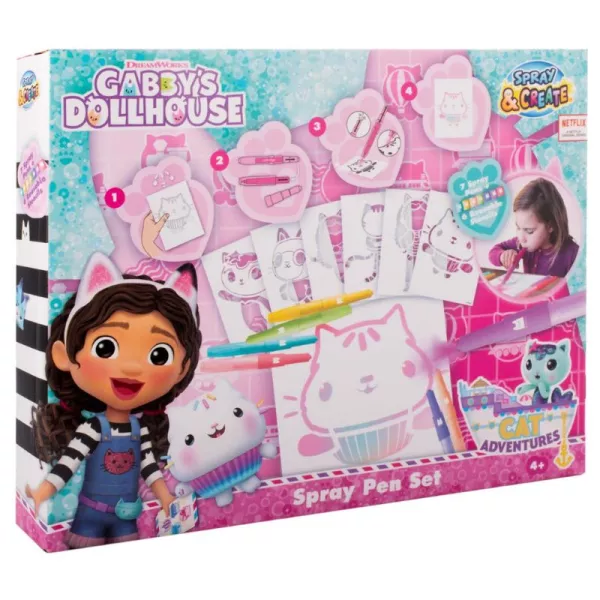 Canenco: Gabby s Dollhouse: set de colorat - 13 piese