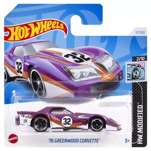 Hot Wheels: 76 Greenwood Corvette kisautó - lila