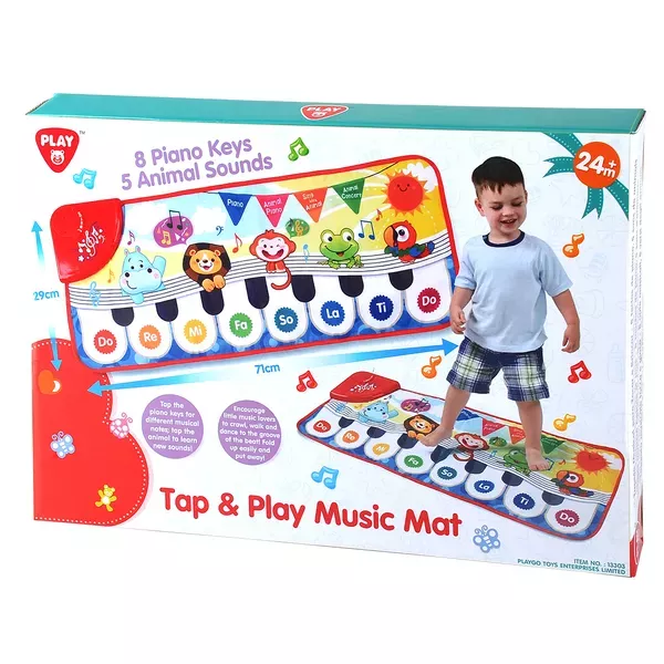 Playgo: Állatos zenélő szőnyeg - CSOMAGOLÁSSÉRÜLT