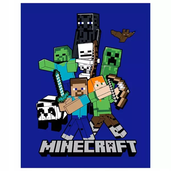 Minecraft: Alex, Steve pătură - 110 x 140 cm
