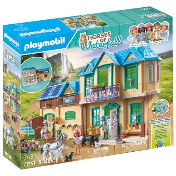 Playmobil: Vízesés farm - Lovarda 71351, CSOMAGOLÁSSÉRÜLT