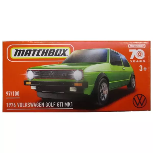 Matchbox: 1976 Volkswagen Golf GTI MK1 kisautó papírdobozban