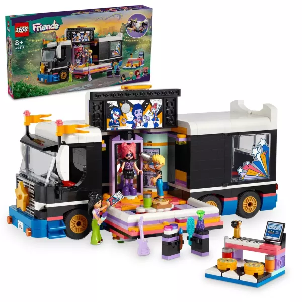 LEGO® Friends: Autocar de turneu pentru staruri pop 42619