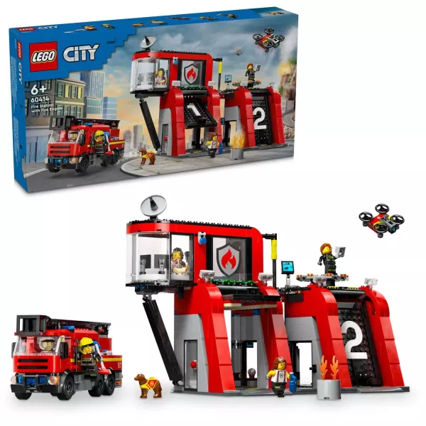 LEGO® City Tűzoltóállomás tűzoltóautóval 60414