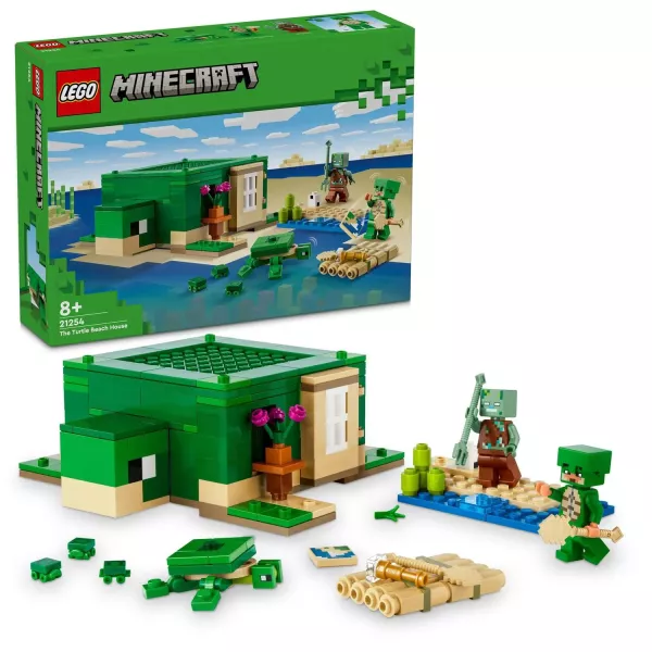 Lego® Minecraft®:A tengerparti teknősház 21254 – minecraft játékok