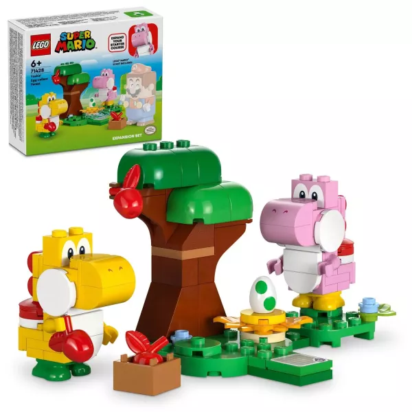 LEGO® Super Mario: Set de extindere Pădurea minunată cu oul lui Yoshi 71428