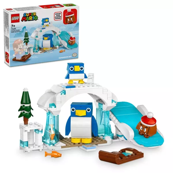 LEGO® Super Mario: Set de extindere Aventura în zăpadă a familiei penguin 71430
