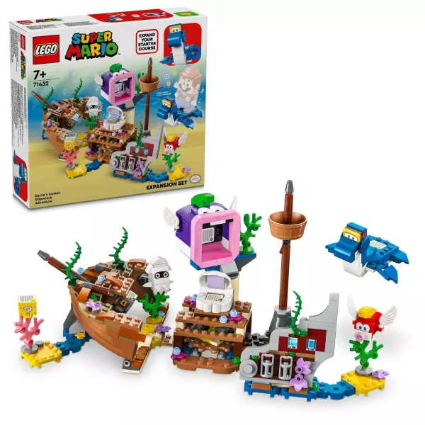 LEGO® Super Mario: Dorrie elsüllyedt hajóroncs kalandjai kiegészítő szett 71432