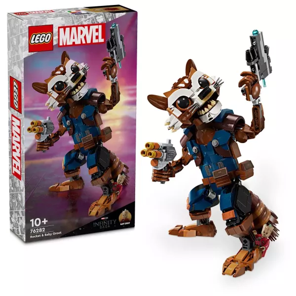 LEGO® Marvel: Rocket și Bebelușul Groot 76282