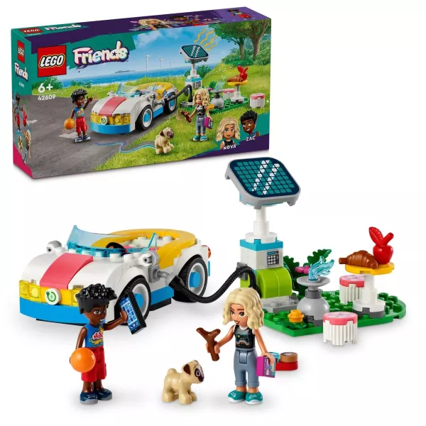 LEGO® Friends: Elektromos autó és töltőállomás 42609