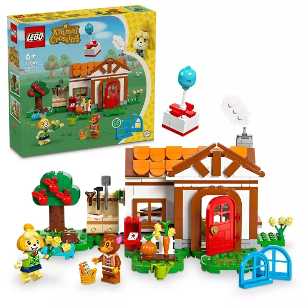 LEGO® Animal Crossing: Vizita la domiciliu a Isabellei 77049