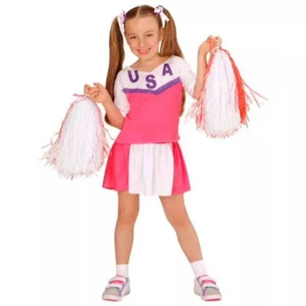 Costume da cheerleader - taglia 116, età 4-5 anni