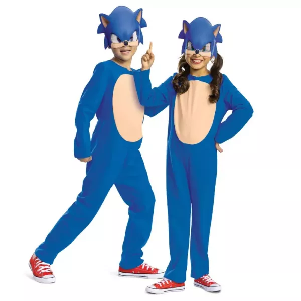 Costum Sonic - vârsta 7-8 ani