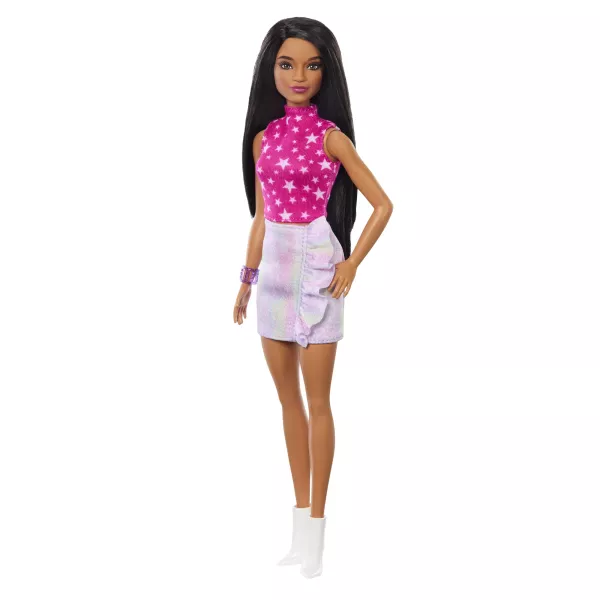 Barbie: Fashionista aniversare de 65. ani - păpușă în bluză roz
