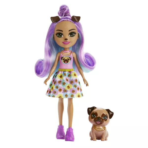 EnchanTimals: păpușa Penna Pug cu figurina Trusty