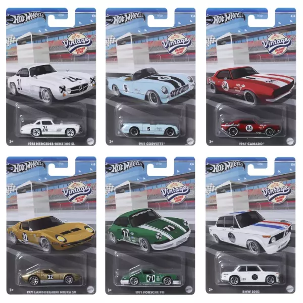 Hot Wheels: Mașinuțe vintage, 1:64 - diverse modele