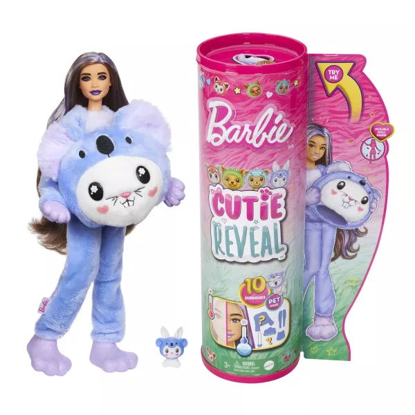 Barbie Cutie Reveal: Păpușă surpriză, seria 6 - Koala