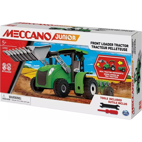 Meccano Junior: Elemente metalice de construcție - tractor, 114 piese
