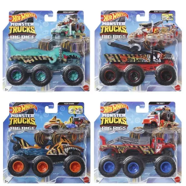 Hot Wheels: Monster Trucks mașină monstru cu 6 roți - diferite