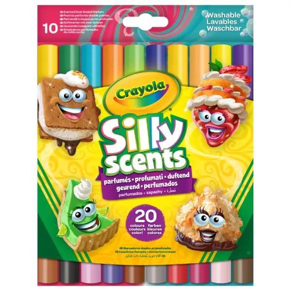 Crayola Silly Scents: Set de markere - 10 buc
