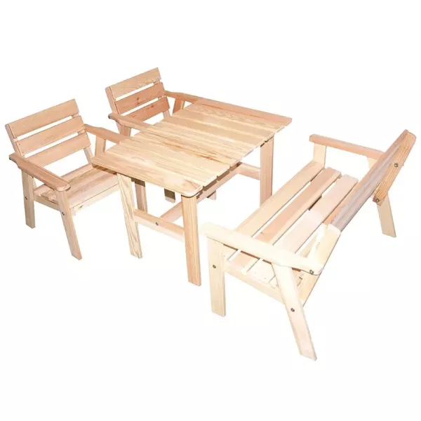 Set mobilier de grădină pentru copii - lemn