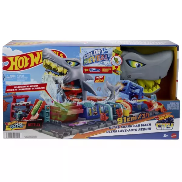 Hot Wheels City: Ultraheline autopesula Color Reveal autoga - 91 cm