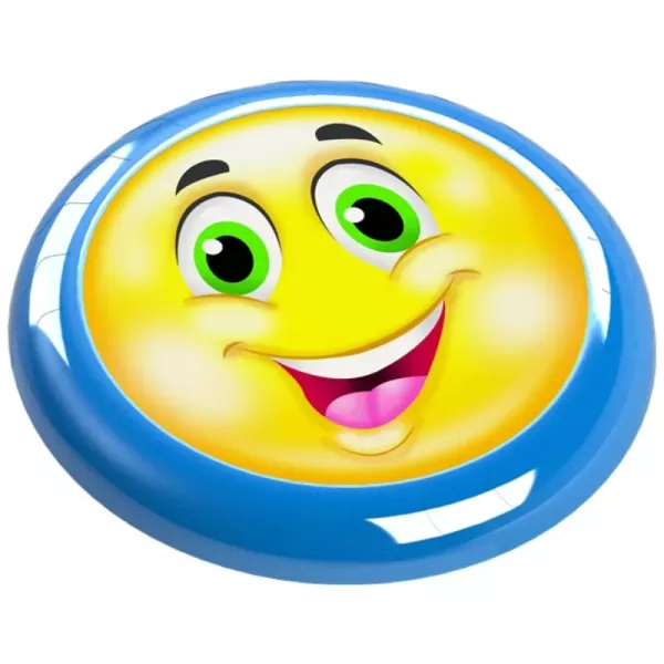 Frisbee cu model emoji - 23 cm, diferite