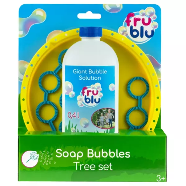 FruBlu: set de suflat baloane de săpun cu 0,4 l lichid