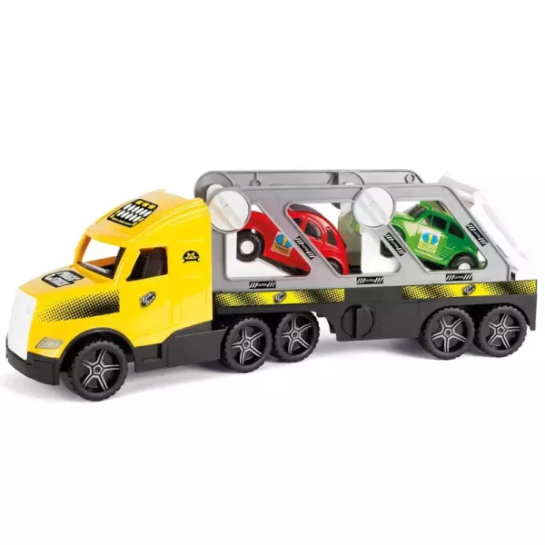 Wader: Magic Truck Action camion de transport auto cu mașinuțe - 79 cm