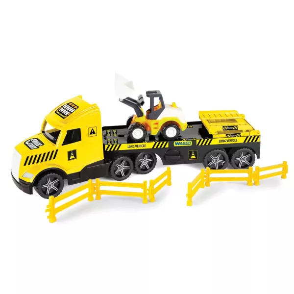 Wader: Magic Truck Technic camion cu boldozer - 79 cm