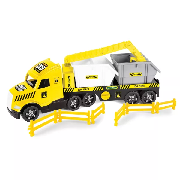 Wader: Magic Truck Technic camion cu containere - 79 cm