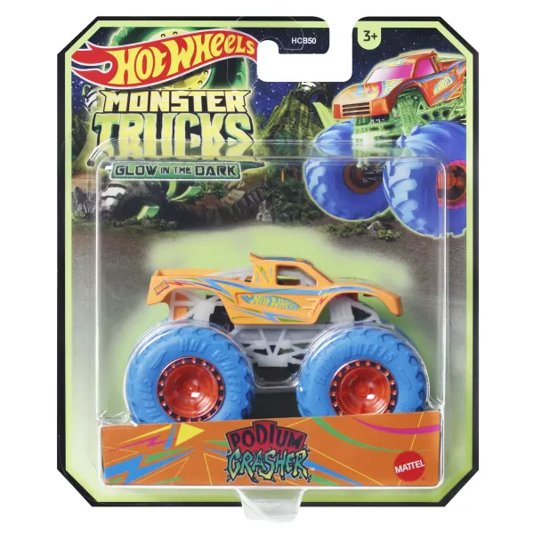 Hot Wheels: Sötétben világító Monster Trucks - Podium Crasher