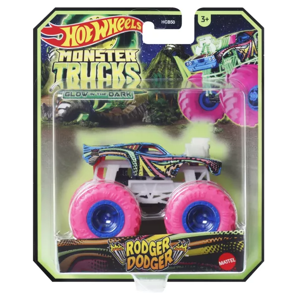 Hot Wheels: Monster Trucks - luminează în întuneric- Rodger Dodger