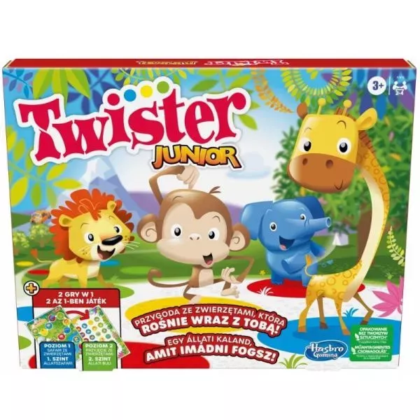 Twister Junior 2 az 1-ben társasjáték CSOMAGOLÁSSÉRÜLT