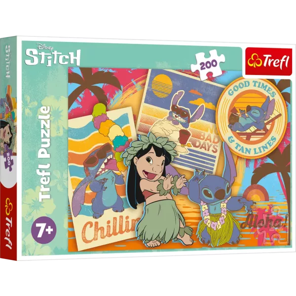 Trefl: Lilo&Stitch, Hula hula tánc puzzle - 200 darabos